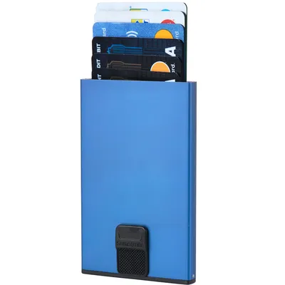 Produktbild von Samsonite Alu Fit, Kartenetui, Blau, Aluminium, Einfarbig, 6 Karten, 64 mm
