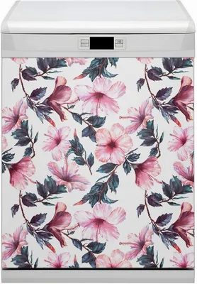 Produktbild von Magnete  Dekorative Magnet Folie für Geschirrspüler 60x70 cm Küche  - Blumen Hibiskus