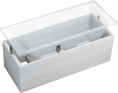 Zdjęcie produktu dla Uniwersalny nośnik styropianowy Schedpol do wanien prostokątnych 120-170x75 cm - stabilność, izolacja, łatwy montaż
