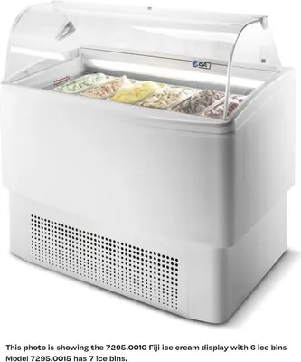 Produktbild von Combisteel Speiseeisvitrine Fiji 7 mit Umluft und 383 Liter