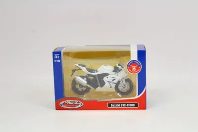 Produktbild von Modell 1:18, SUZUKI GSX-R1000, weiß