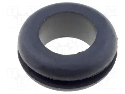 Obrázek produktu pro 10 kusů průchodek, průměr otvoru: 13,5 mm, barva: černá, průměr otvoru: 10 mm, materiál: guma