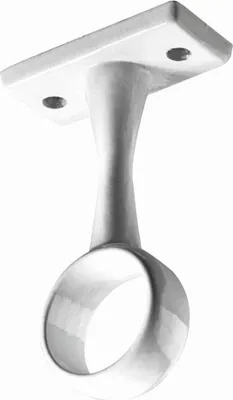 Produktbild von Hettich Schrankrohrmittelträger für runde Rohre Ø 20 x 63 mm, weiß