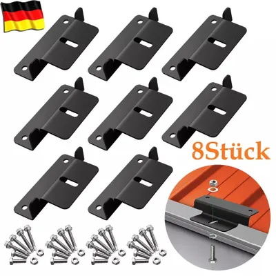 Produktbild von 8 Stk Aluminium Z-winkel Befestigunswinkel PV Solarmodule Dachmontage Halterung