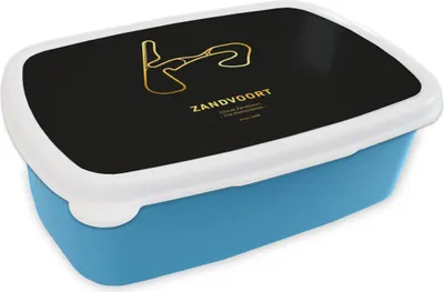 Produktbild von KitchenYeah® Lunchbox Brotzeit Brotdose 17x11 cm F1 - Zandvoort - Rennstrecke Kinder Brotzeitdose - Lunch - Kunststoff  - Brotbüchse - Sandwichbox - Lunchbox für Kinder