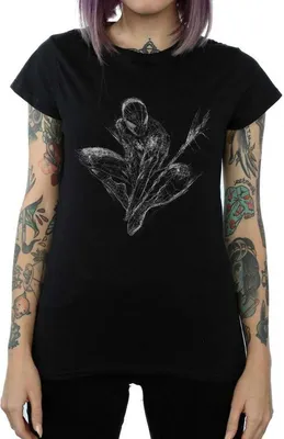Produktbild von Marvel - T-Shirt für Damen BI34631 (M) (Schwarz)