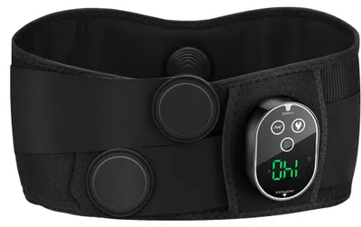 Produktbild von Wärme- & Massagegürtel Hüfte/Taille – 5 Temperaturstufen, 3 Vibrationsmodi, 3 Timer, 3000 mAh Akku, Touch-Fernbedienung, Multi-Zonen Massage