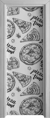 Produktbild von Tür Selbstklebende 70x210 cm Türfolie Türtapete Klebefolie - Pizza Italienische Küche