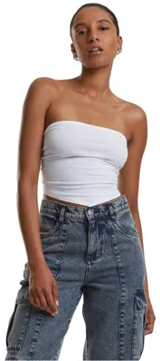 Immagine prodotto di Dámské tílko Urban Classics Ladies Knotted Bandeau Top bianco - L
