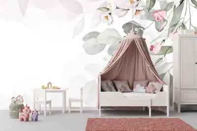 Obrázok produktu pre Deco-Wall | Viles fototapeta - detská izba | kvety | 300x200 cm | fototapeta | nálepka na stenu pre deti