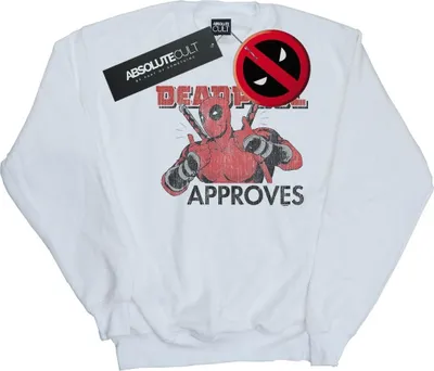 Produktbild von Marvel - "Approves" Sweatshirt für Herren BI21350 (5XL) (Weiß)