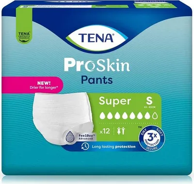 Produktbild von Tena ProSkin Inkontinenzhosen Super S, 12 Stück