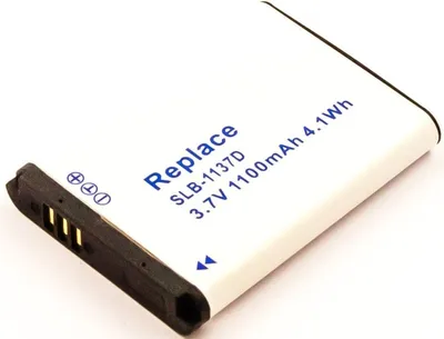 Produktbild von Akku für Samsung Digimax NV100HD Li-Ion 3,7 Volt 1100 mAh schwarz.
