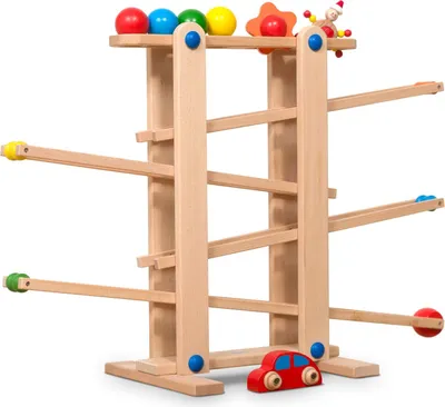 Produktbild von Coemo Kugelbahn aus Holz 7 mobile Teile