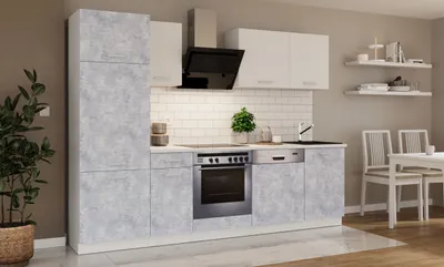 Produktbild von Küche Toni 270 cm Küchenzeile Küchenblock Singleküche Einbauküche
