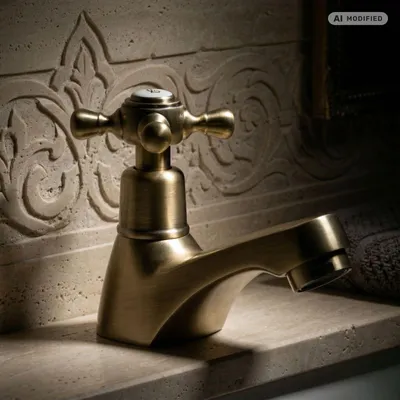 Produktbild von PaulGurkes Standventil Messing Bronze Retro Kaltwasserhahn Nostalgie