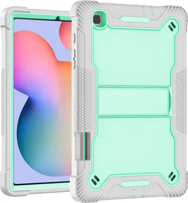 Produktbild von Schutzhülle für Samsung Galaxy Tab S6 Lite 10.4 Zoll 2020 mit S Pen Holder, 3 Schichten mit Ständer Strapazierfähig Schutzhülle Minze