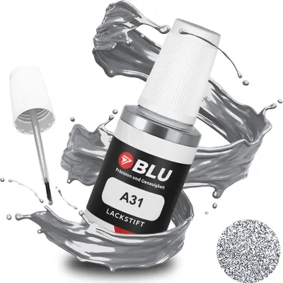 Produktbild von BLU Auto Lackstift Silber kompatibel für Mitsubishi A31 Cool Silver Met | Auto Lack Reparatur Ausbesserungslack