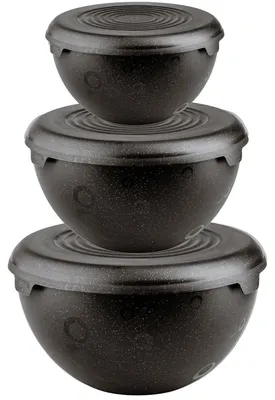 Produktbild von Schüsseln mit Deckeln, 3er-Set, 1,5 l, 3 l, 6 l