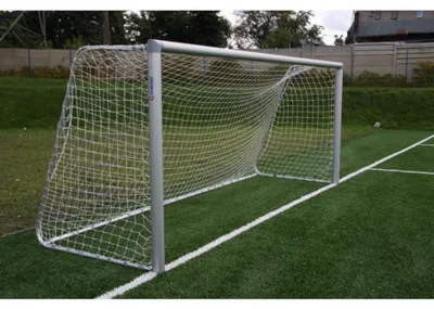 Produktbild von Fußballnetz 5 x 2 x 0,8 x 1,5 m /PE 3/ NETEX weiß-rot