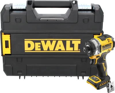 Zdjęcie produktu dla DeWALT DCF860NT-XJ, Sterownik udarowy, Uchwyt pistoletowy, 1/4", Czarny, Żółty, Bezszczotkowy, 3800 RPM