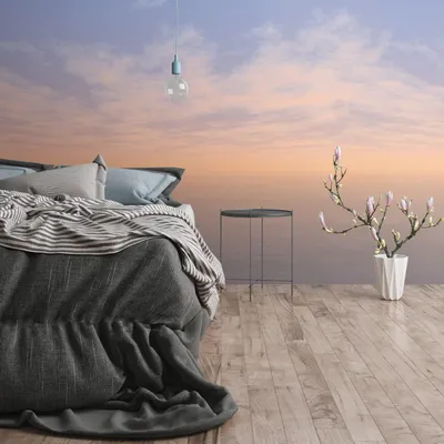 Image de Profhome 392291-GU Papier peint photo nuages mat bleu blanc 2,65 m x 2,8 m