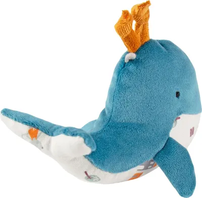 Image de sigikid hochet baleine sigibaby, jouet à saisir, jouet pour bébé, jouet, bébé, coton, bleu, 39983
