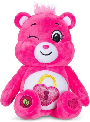 Image de Ours en peluche Care Bears 22 cm, écologique, Secret Bear, rose