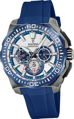 Produktbild von Festina Herrenuhr Chrono Bike Armbanduhr Kautschuk blau D2UF20725/4