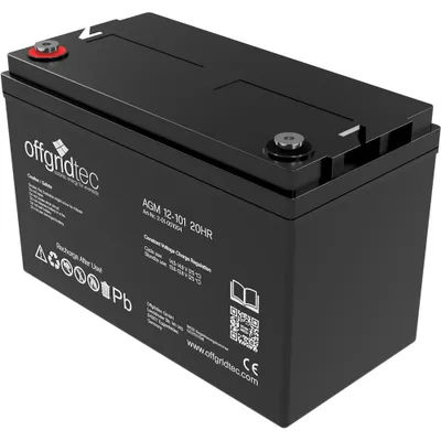 Produktbild von Offgridtec® AGM 101Ah 20HR 12V - Solar Batterie Akku Extrem zyklenfest