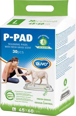 Produktbild von Duvo+ Welpenunterlagen P-PAD mit frischem Grasduft, Größe: L