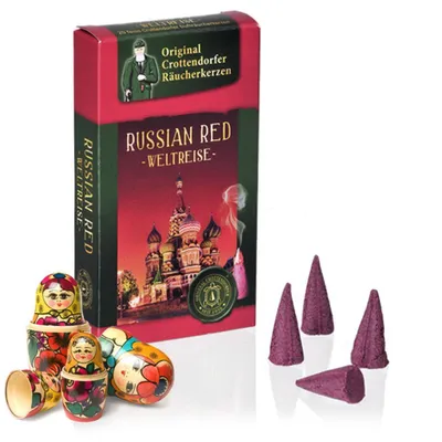 Produktbild von Crottendorfer Räucherkerzen - Weltreise - Russian Red von Crottendorfer