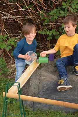Produktbild von Eduplay Bambus Spielzeug Kanäle Set 4-teilig - Lernspielzeug für draußen
