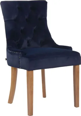 Produktbild von Esszimmerstuhl Aberdeen Samt antik-hell blau