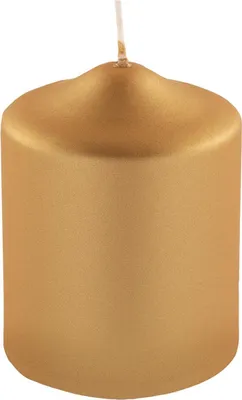 Obrázok produktu pre Fink CANDLE Stumpenkerze metalická zlatá