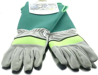 Produktbild von BLACKFOX® Garten - Handschuhe mit Unterarm-Neoprenschutz Grün & Grau Größe 9/L