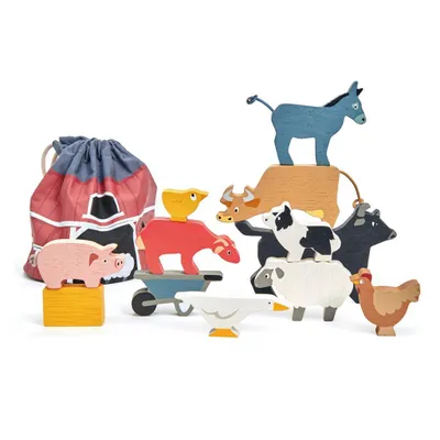 Obrázek produktu pro Tender Leaf Toys Stapelspiel Bauernhof (Material Holz, Kinderspielzeug) 7508480
