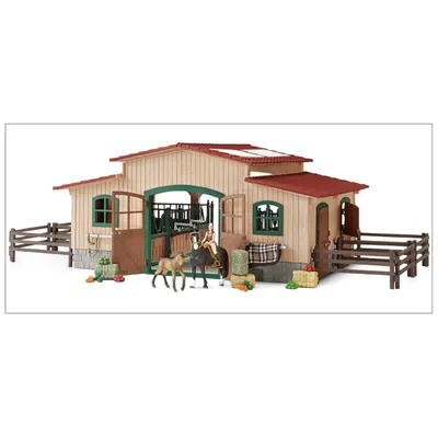 Produktbild von Schleich 42103 Pferdehof mit Zubehör