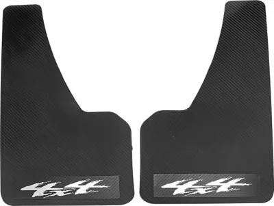 Imagen del producto de 2 piezas de protectores de guardabarros universales para modificación de automóviles, fabricados en fibra de carbono, compatibles con vehículos todoterreno, SUV y vehículos de gran altura