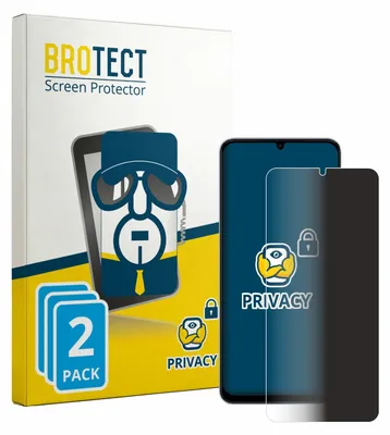 Produktbild von 2x BROTECT Sichtschutzfolie für Vivo Y6t Anti-Spy Privacy Sichtschutz Blickschutz Folie Blaulicht-Schutz