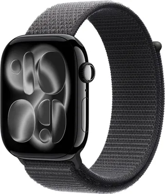 Produktbild von Apple MFFA4ZM/A Intelligentes tragbares Accessoire Band Dunkles Grau Nylon, Recyceltes Polyester, Elasthan