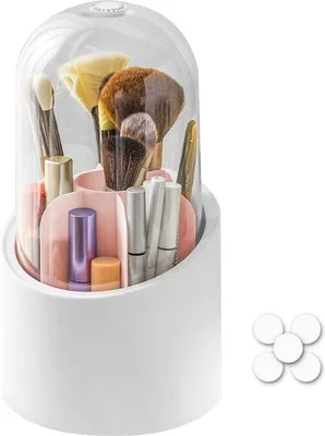 Produktbild von Draaibare make-upkwastcontainer met roze acrylafdekking voor badkamer und Kaptafel