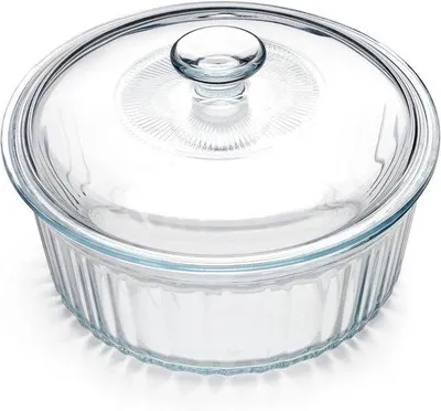 Produktbild von Famanu Glasbräter mit Deckel - Borosilikatglas, 24 l, 22 × 22 × 14,5 cm