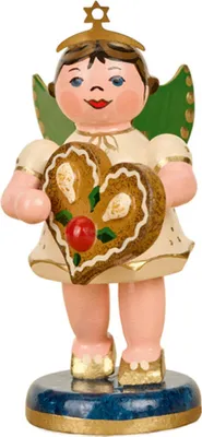 Produktbild von Hubrig Volkskunst 'Engel mit Pfefferkuchenherz - 6,5cm' 2026