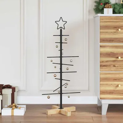 Productafbeelding van Maison Exclusive - Metalen kerstboom, zwart, 89 cm. Gepoedercoate staal