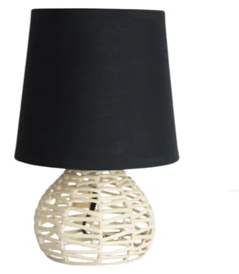 Produktbild von Tischleuchte Rita Stoffschirm schwarz Tischlampe