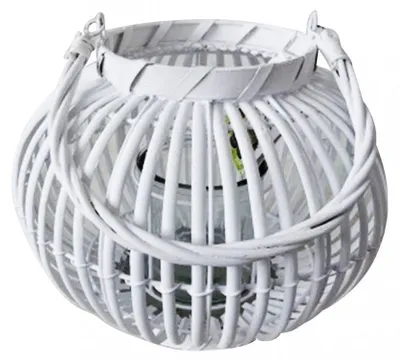 Immagine prodotto di Lanterna Desiree in Vimini Bianco