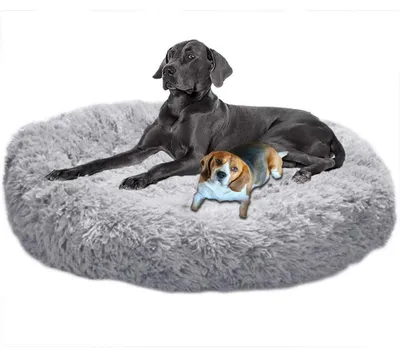 Produktbild von Hundebett Donut XXL Orthopädisch Grau Waschbar