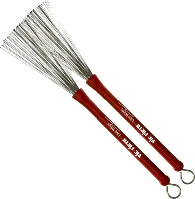 Zdjęcie produktu dla Vic Firth Brushes LW Live Wires, Szczotki, Szary, Czerwony, Okrągły