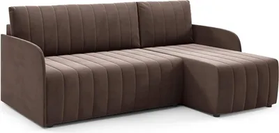 Produktbild von LIKMA Braun Ecksofa Otto SLIM 208x145 cm mit Schlaffunktion (200x140 cm) Eckcouch mit Bettkasten Wohnlandschaft mit Bettkasten Bettsofa mit Stauraum Polstermöbel Sofa 3 Sitzer